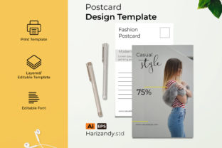 Casual Fashion Post Card: A Modern Design Concept for Professionals