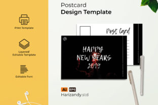 New Years Post Card: A Modern Design Concept for Creative and Professional Use