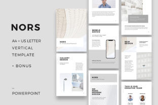 Nors Vertical Powerpoint A4: A Versatile Template for Creative Professionals