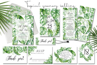 Tropical Greenery Wedding Suit: A Versatile Design Resource for Modern Weddings