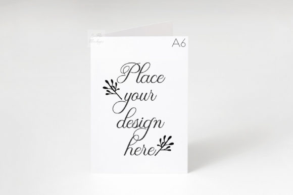 Vertical A6 A5 Greeting Card Mockup