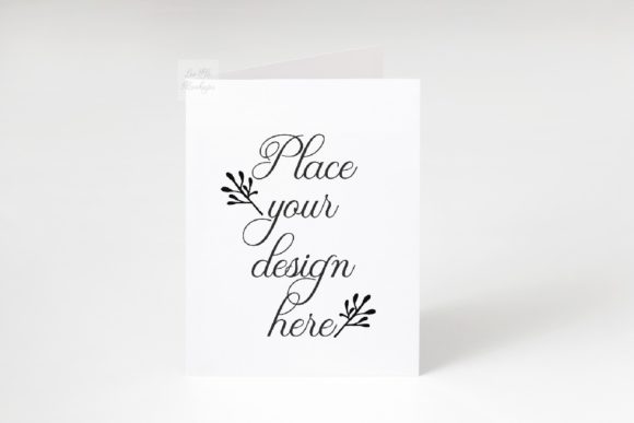 Vertical Greeting Card Mockup Photo