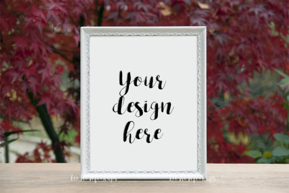 White Print Frame Mock Up for Stunning Design Display